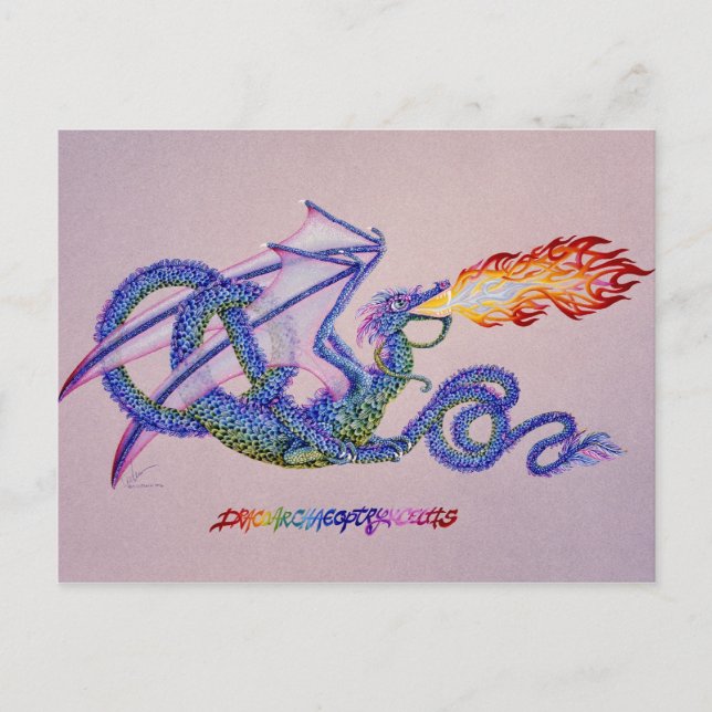 Dracoarchaeoptryxcelit Vykort (Framsida)