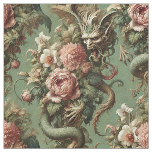 Drac's Finery - Gothic Påstående Tile Tyg