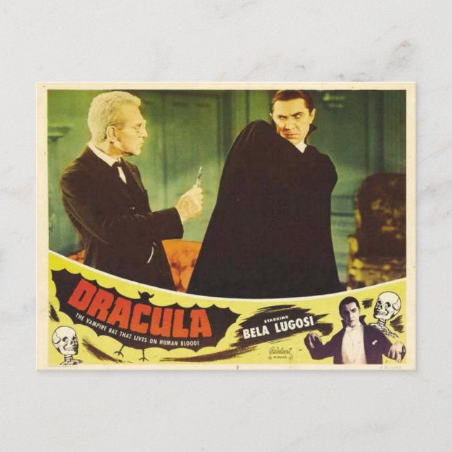 Dracula 1931 vykort (Framsida)