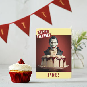 Dracula Birthday Card Julkort