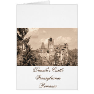 Dracula Castle i Transylvania, Rumänien Hälsningskort