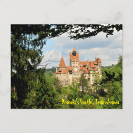 Dracula Castle i Transylvania, Rumänien Vykort