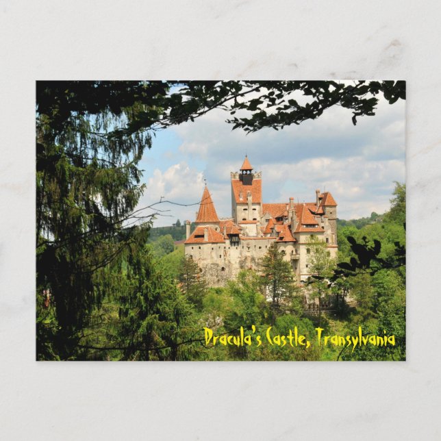 Dracula Castle i Transylvania, Rumänien Vykort (Framsida)