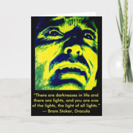 Dracula Christopher Lee Halloween Greeting Card Kort