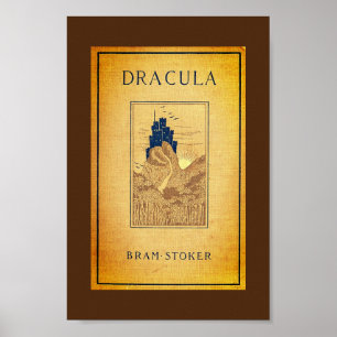 Dracula Cover från den första amerikanska Ed. 1899 Poster