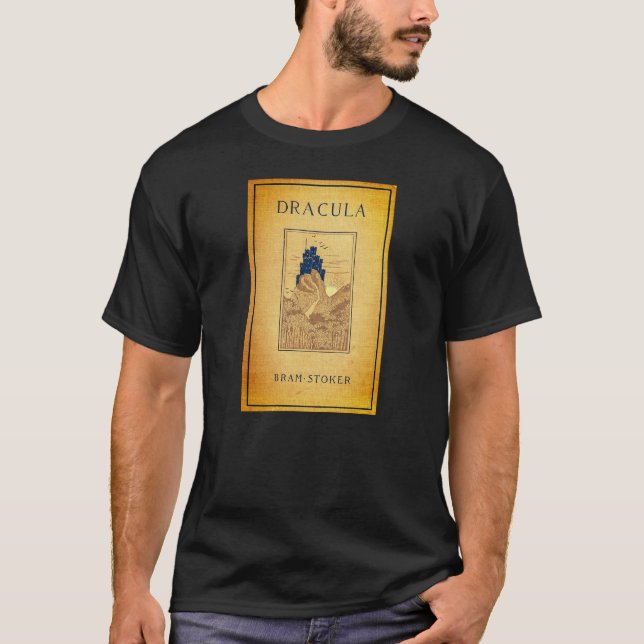 Dracula Cover från den första amerikanska Ed. 1899 T Shirt (Framsida)