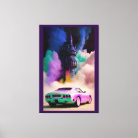 Dracula Drives a Sports Car - Ken Gage Art