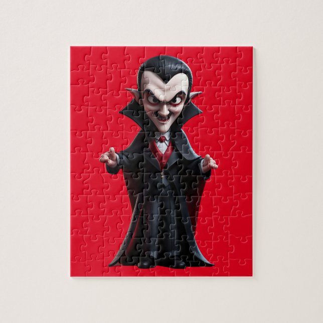 Dracula Figur Jigszle Puzzle Pussel (Vertikal)