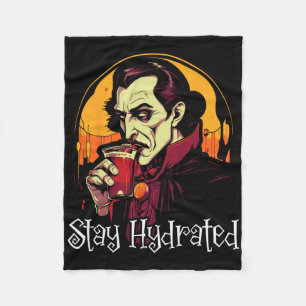 Dracula Halloween Scary Bus eller godis-taloky Vam Fleecefilt