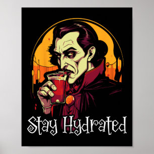 Dracula Halloween Scary Bus eller godis-taloky Vam Poster