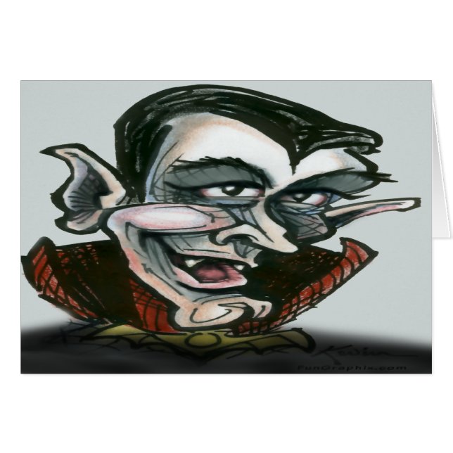 Dracula Hälsningskort (Framsidan Horizontal)