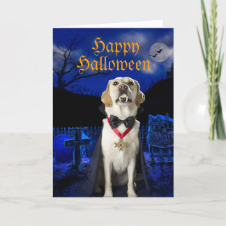 Dracula Hund Halloween-hälsningskort Kort