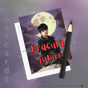 Dracula Junior Helgdag vycard Helg Vykort