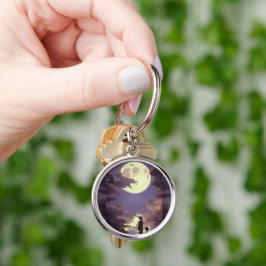 Dracula Junior Keychain Rund Silverfärgad Nyckelring