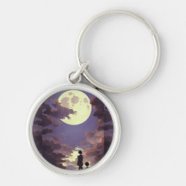 Dracula Junior Keychain Rund Silverfärgad Nyckelring