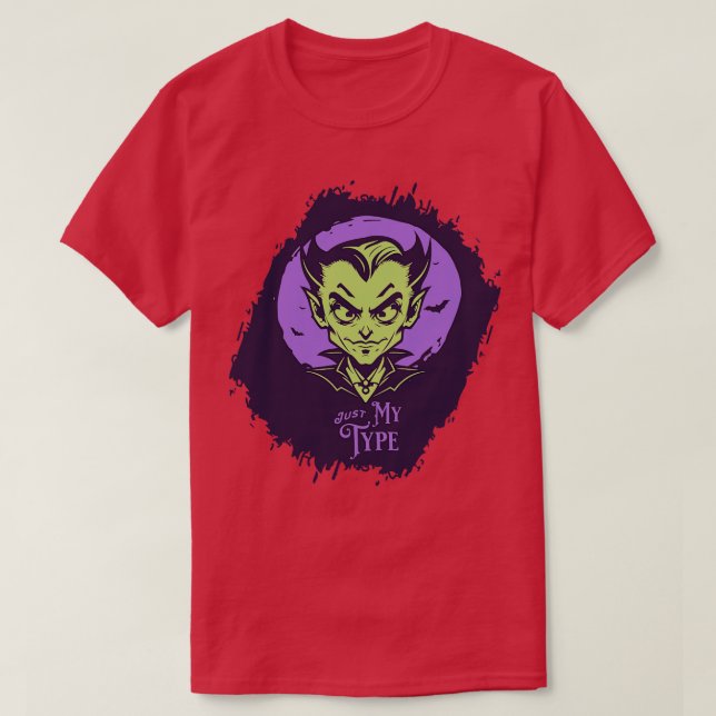 Dracula Just My Type TShirt 1 T Shirt (Design framsida)
