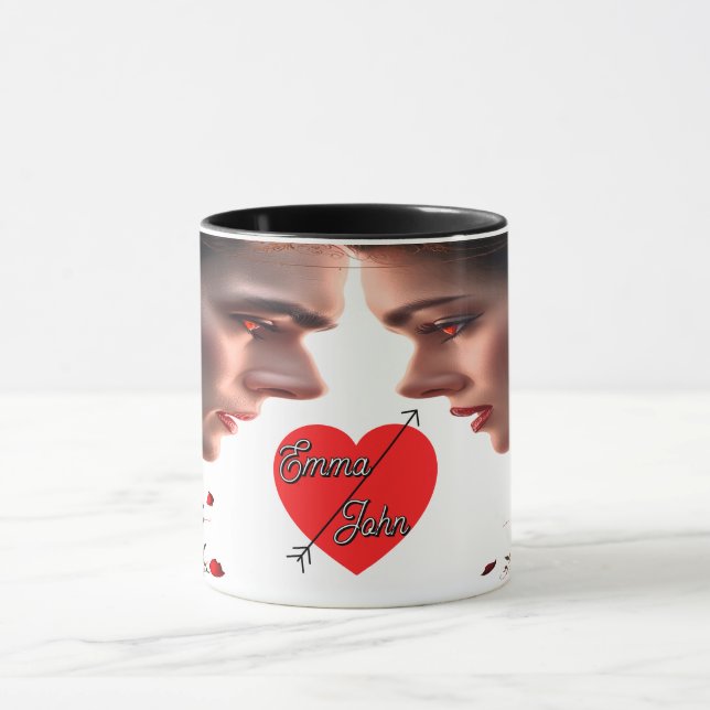 Dracula Kärlek Story Creepy Horror Romantik Hallow Mugg (Center)