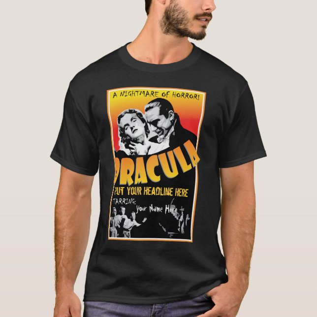 Dracula klassikerrysare tee shirt (Framsida)