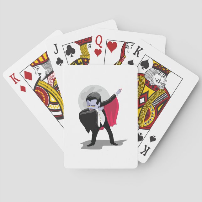 Dracula klick roliga Halloween Casinokort (Baksidan)