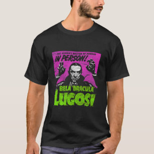 Dracula Lugosi Master of Horror Movie Vampire Esse T Shirt