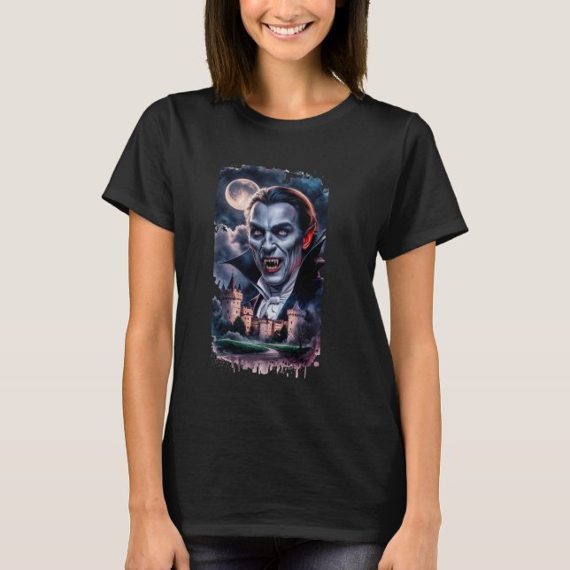 Dracula Måne T Shirt (Framsida)