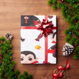 Dracula med godis för Halloween Presentpapper