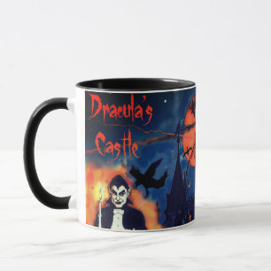 Dracula och slottHalloween mugg