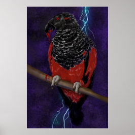 Dracula Parrot Poster