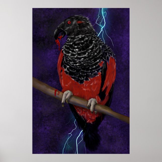Dracula Parrot Poster (Framsidan)