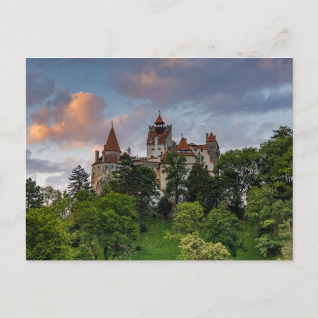Dracula Schloss Bran in Rumänien Postkarte Vykort (Framsida)