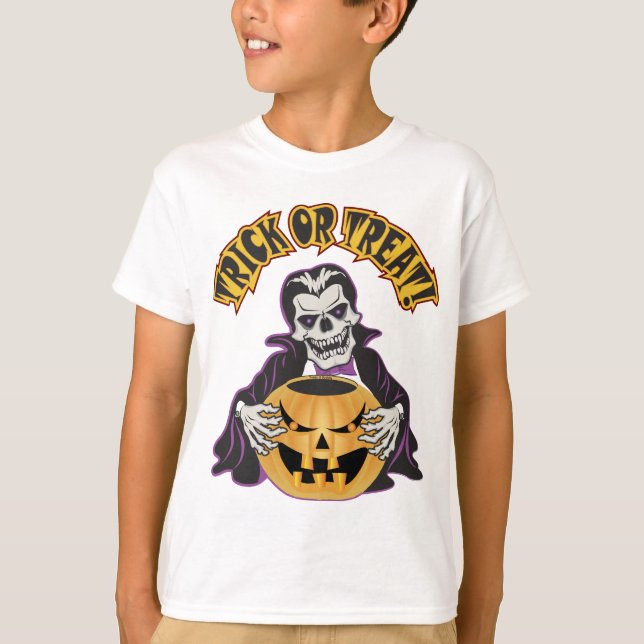 Dracula Skull Tee Shirt (Framsida)