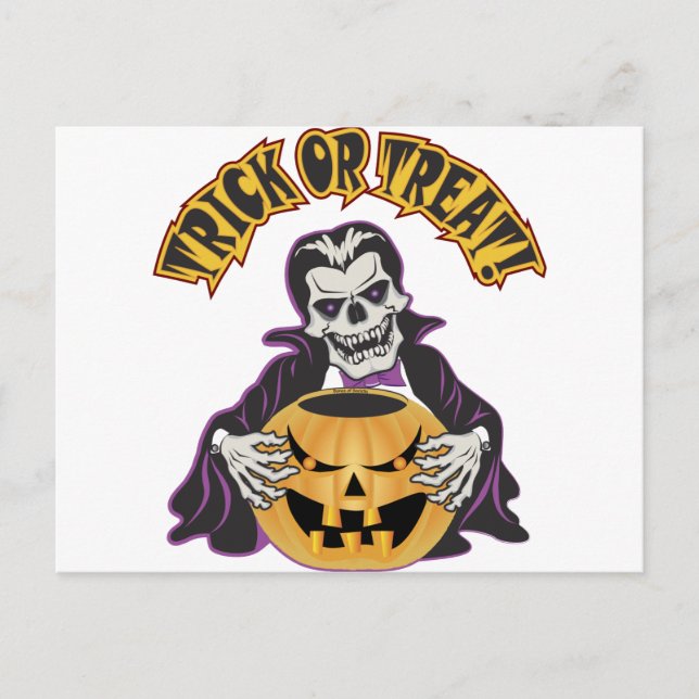 Dracula Skull Vykort (Framsida)
