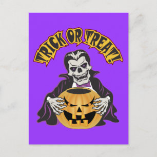 Dracula Skull Vykort