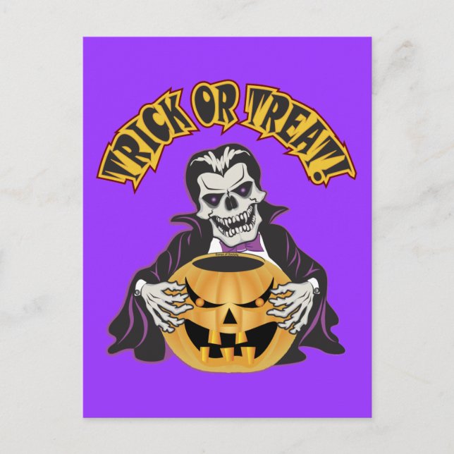 Dracula Skull Vykort (Framsida)