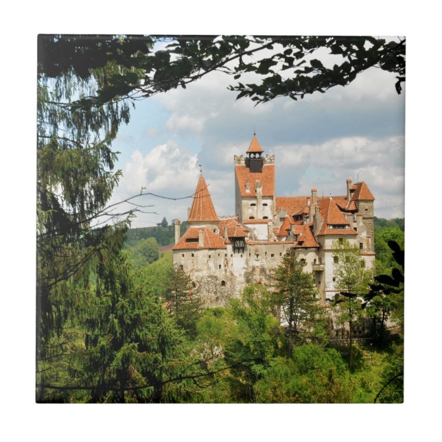 Dracula slott i Transylvania, rumänien Kakelplatta (Framsidan)