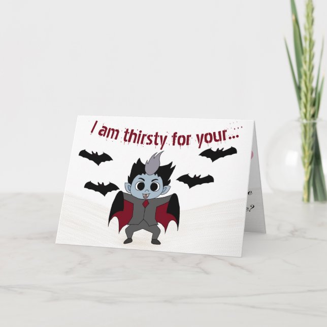 Dracula Valentindagen Kort (Framsida)