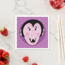 Dracula Vampire Fladdermus Halloween Lila Fladderm Pappersservett