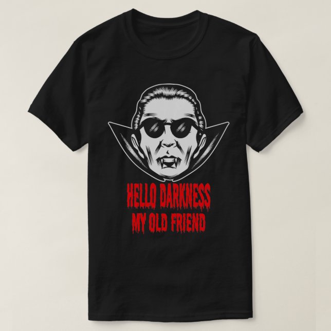 Dracula Vampire Goth Gothic Halloween T Shirt (Design framsida)