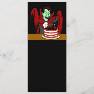 Dracula Vampire Halloween Birthday Kort