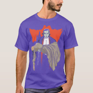 Dracula Vampire med en kvinnlig illustration T Shirt