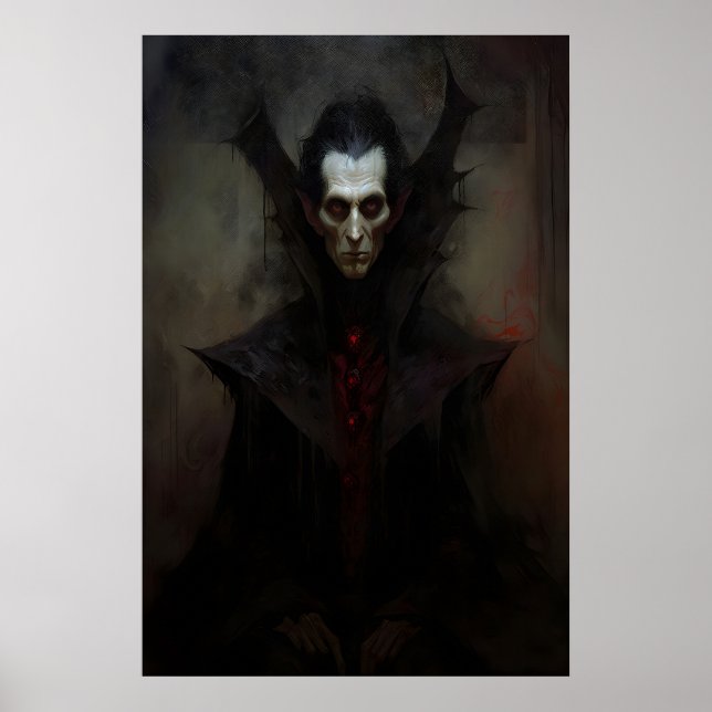 Dracula Vampyr Målning, Halloween , Mörk Poster (Framsidan)