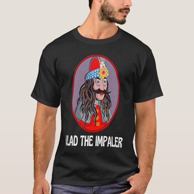 Dracula Vlad the Impaler Vlad Tepes T Shirt (Framsida)