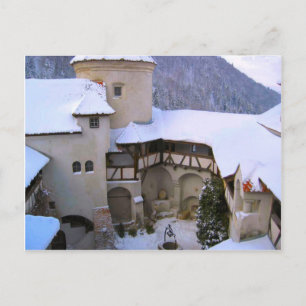 Dracula's Castle, Bran, Transylvania, vintern Vykort