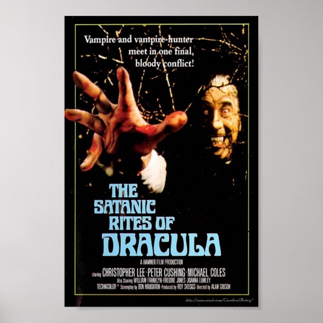 "Draculas satelliter" (1973) Poster (Framsidan)