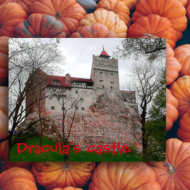 Draculas slott Transilvania halloween Vykort (Skapare uppladdad)