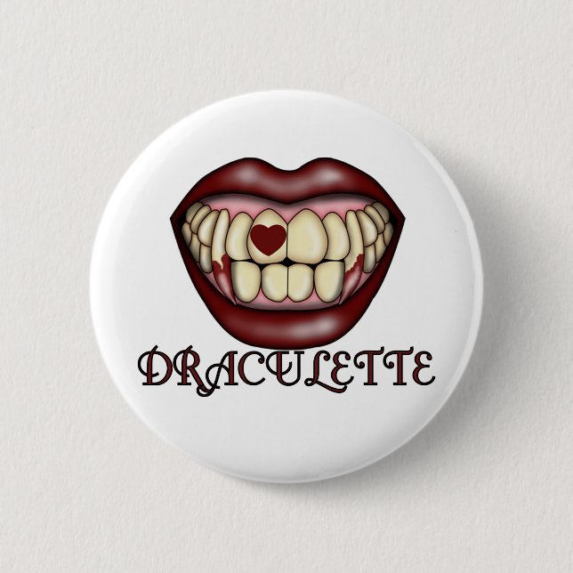 Draculette Tshirts och Gifts Knapp (Framsida)