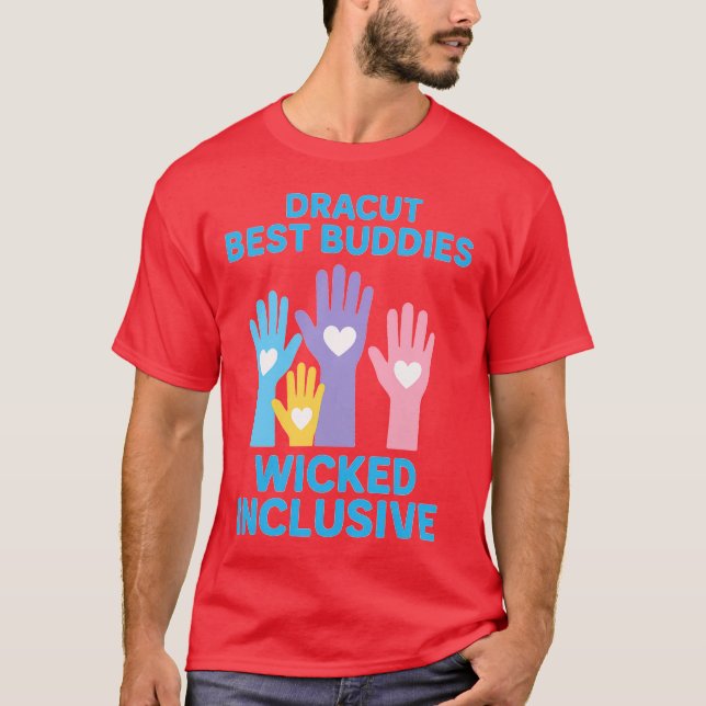 Dracut Best Buddies var inkluderande T Shirt (Framsida)