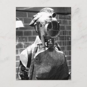 Draeger Breathing Helmet med strålkastare Vykort