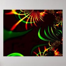 Draft; Grönt löv och gult Fire färgad kurvor