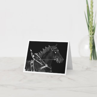 Draft Horse Note Card - "Percheron Power" Kort